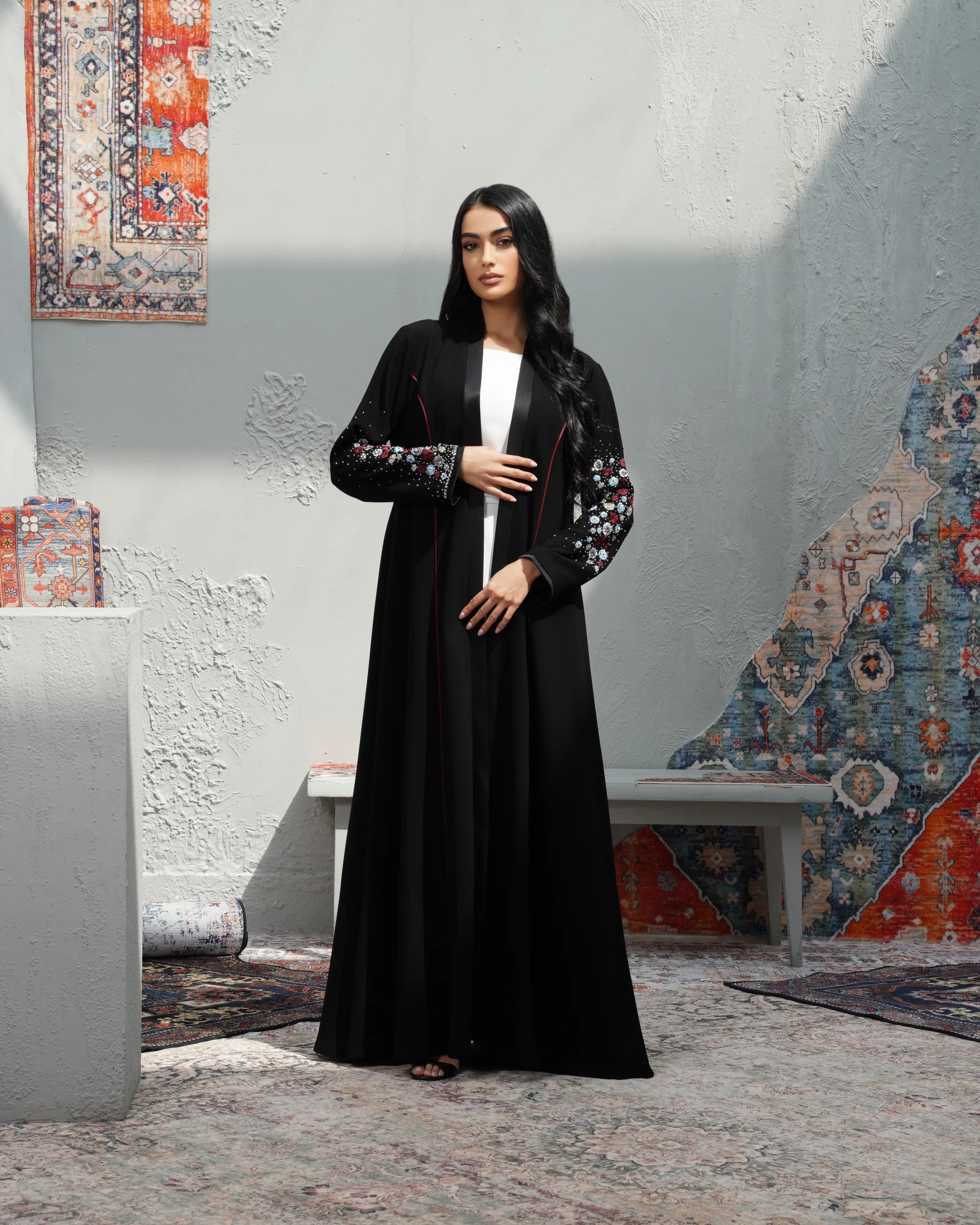 Lumière Rose Abaya